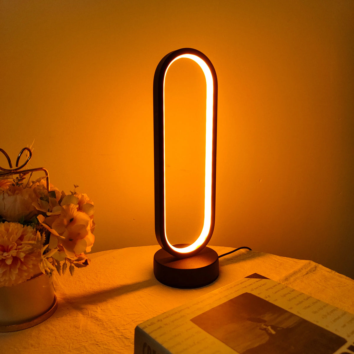 Lampe de chevet noire design