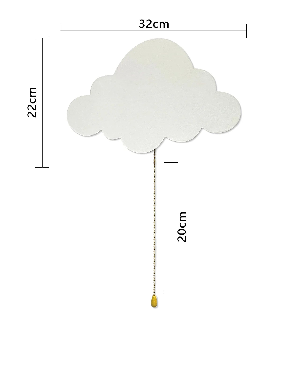 Lampe de chevet nuage