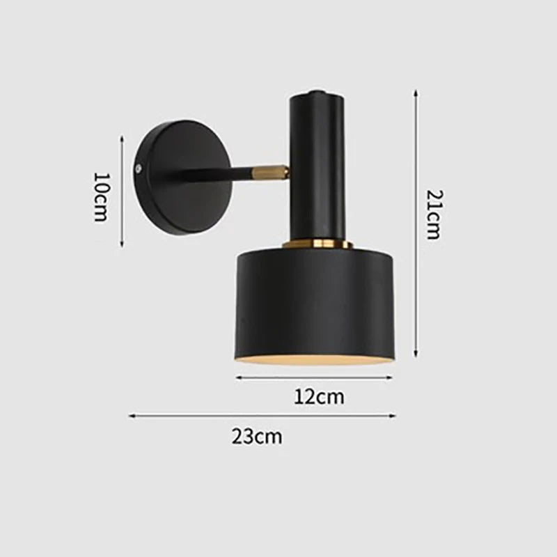 Lampe de chevet or et noir