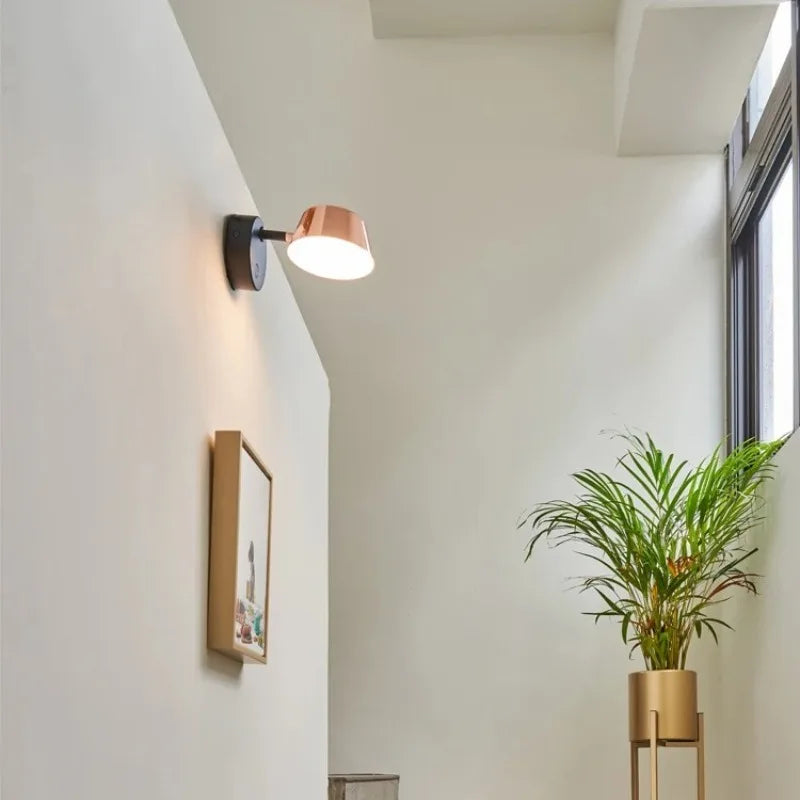 Lampe de chevet or rose
