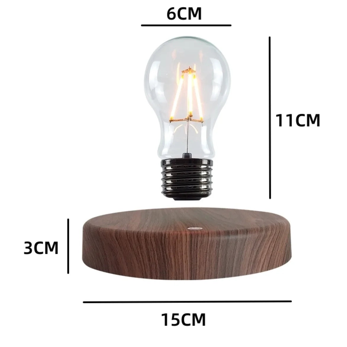 Lampe de chevet originale en bois
