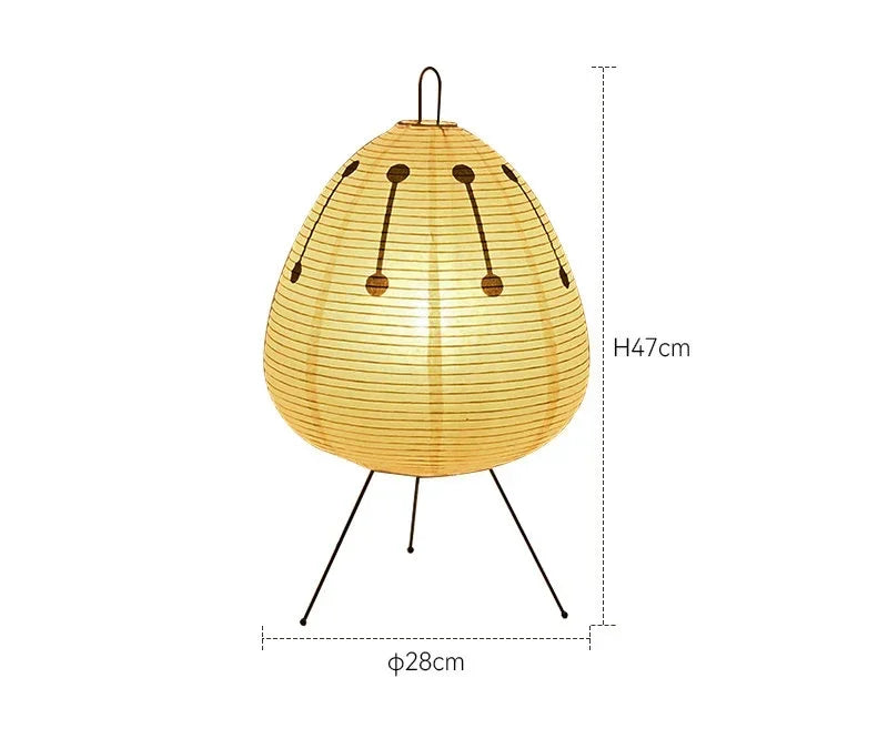 Lampe de chevet papier de riz