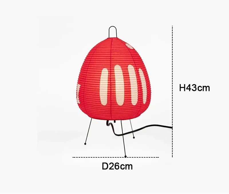 Lampe de chevet papier de riz