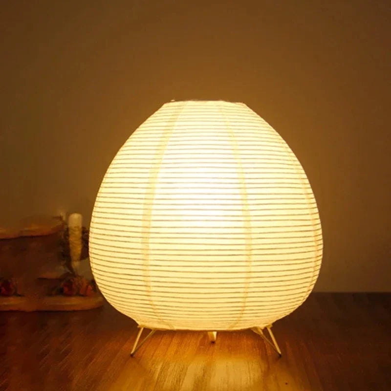 Lampe de chevet papier japonais
