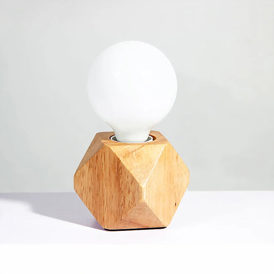 Lampe de chevet pied bois