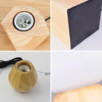 Lampe de chevet pied bois - Vignette | Aura Douce 