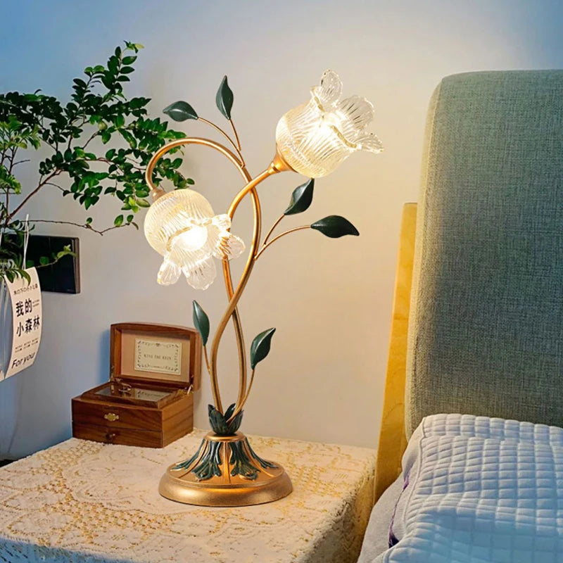 Lampe de chevet pied bronze
