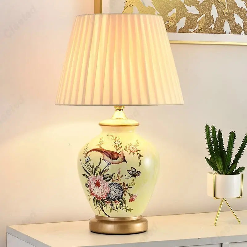 Lampe de chevet pied ceramique