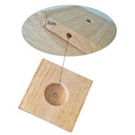 Lampe de chevet pied en bois - Vignette | Aura Douce 