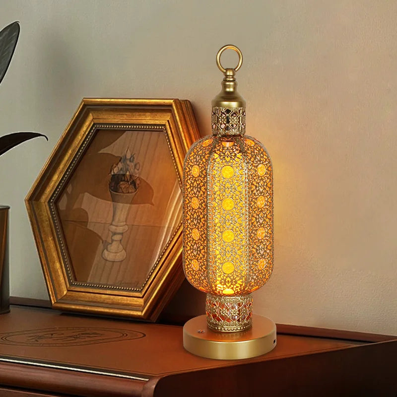 Lampe de chevet pied fer forgé