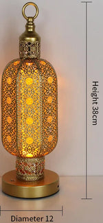 Lampe de chevet pied fer forgé - Vignette | Aura Douce 