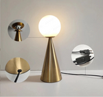 Lampe de chevet pied laiton - Vignette | Aura Douce 