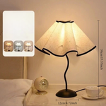 Lampe de chevet pied metal noir - Vignette | Aura Douce 