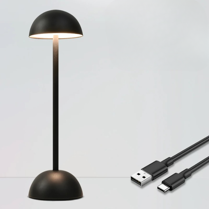 Lampe de chevet pied noir