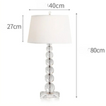 Lampe de chevet pied transparent - Vignette | Aura Douce 