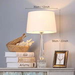 Lampe de chevet pied transparent - Vignette | Aura Douce 