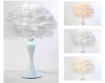 Lampe de chevet plume blanche - Vignette | Aura Douce 