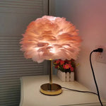 Lampe de chevet plume blanche - Vignette | Aura Douce 