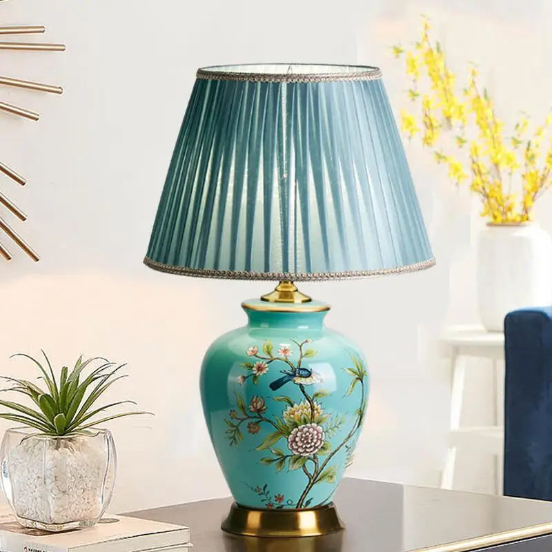 Lampe de chevet porcelaine