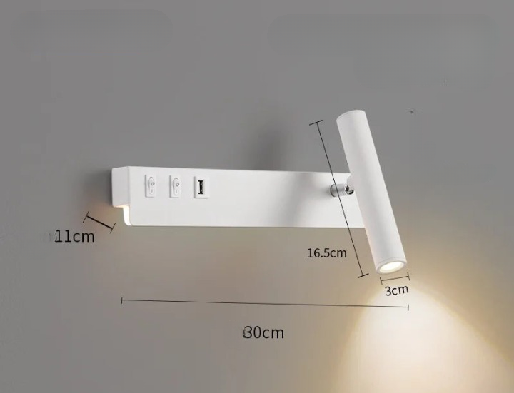 Blanc droit avec USB 