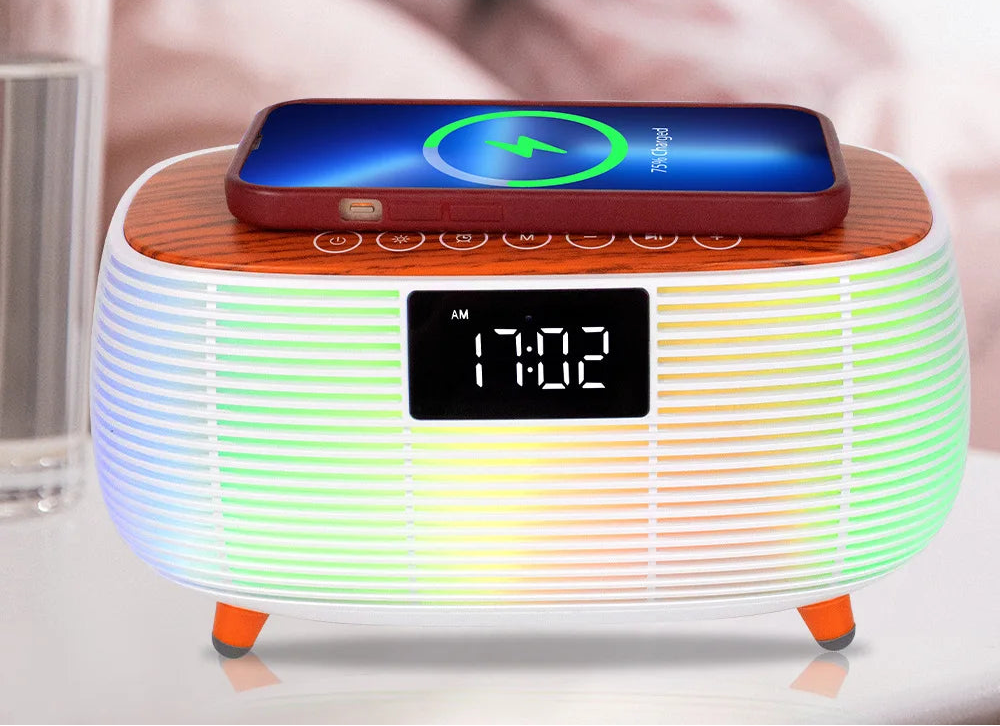 Lampe de chevet reveil chargeur