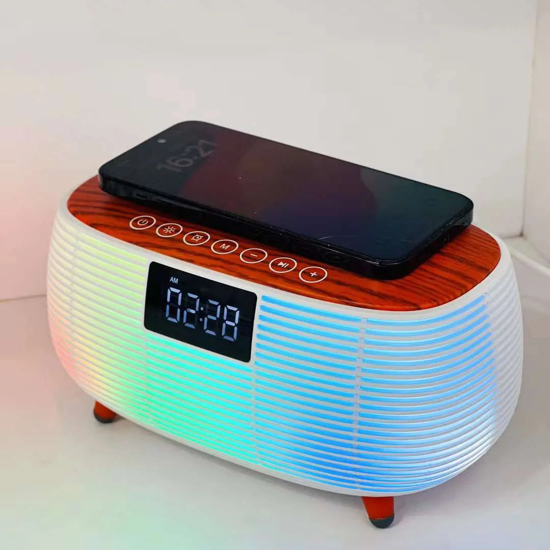 Lampe de chevet reveil chargeur