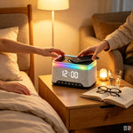 Lampe de chevet reveil chargeur - Vignette | Aura Douce 