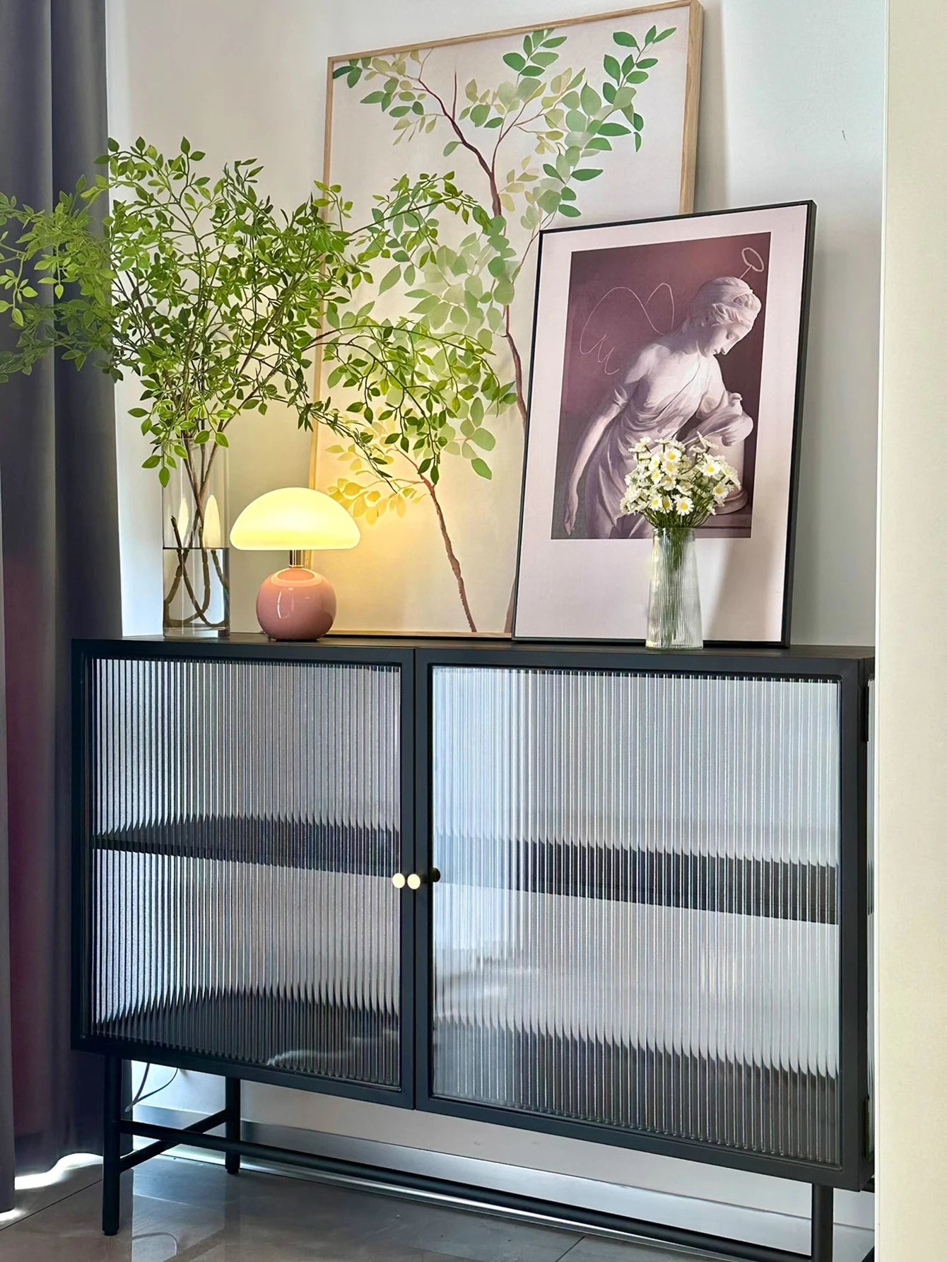 Lampe de chevet rose