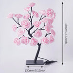 Lampe de chevet rose fleur - Vignette | Aura Douce 