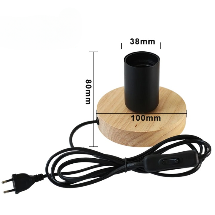 Lampe de chevet sans abat-jour