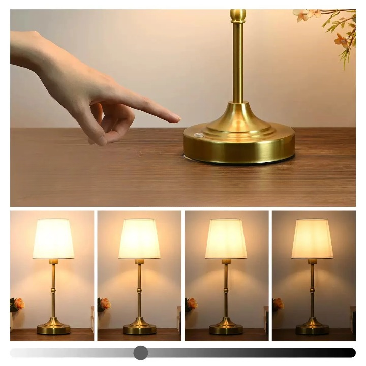 Lampe de chevet tactile intensité variable 