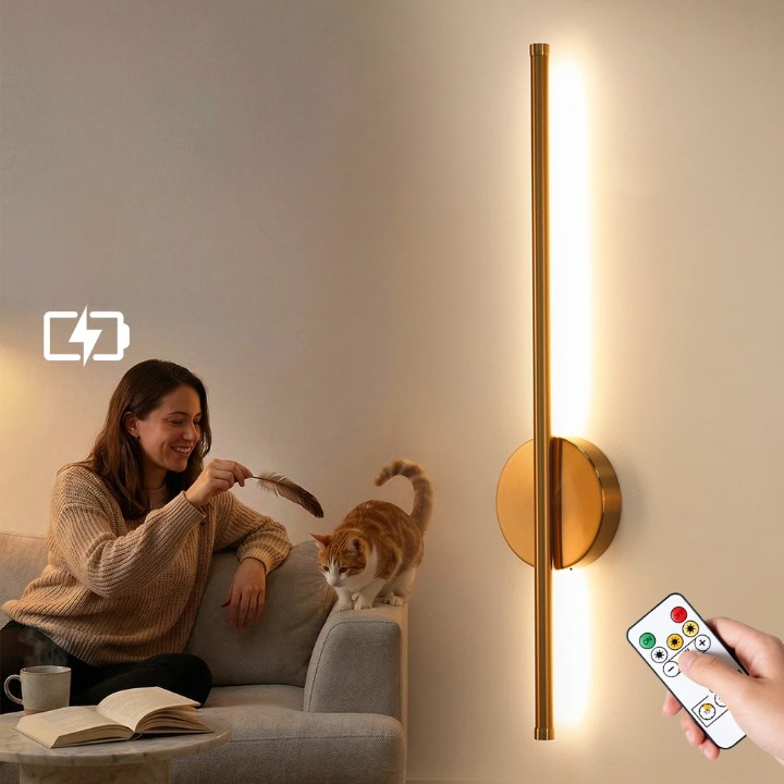 Lampe de chevet tactile sans fil rechargeable