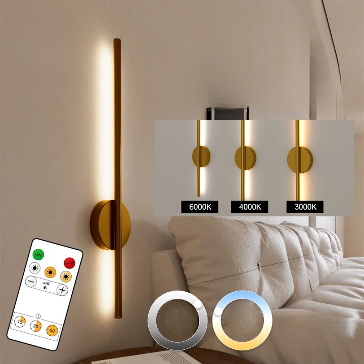 Lampe de chevet tactile sans fil rechargeable