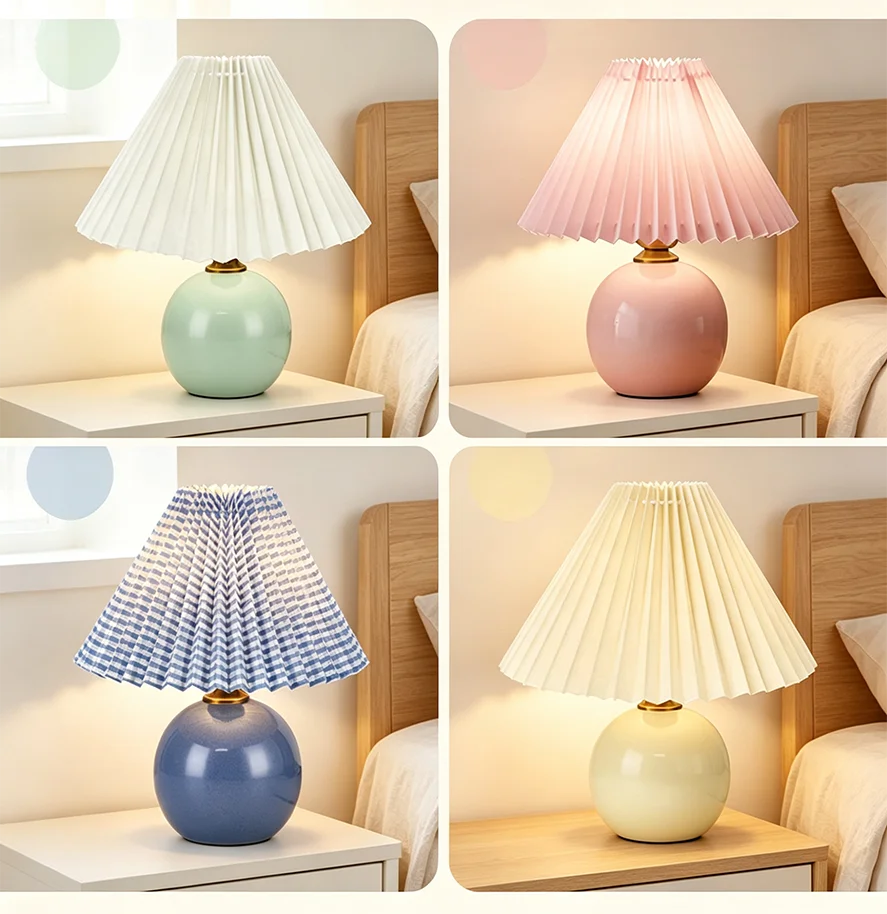 Lampe de chevet terre cuite