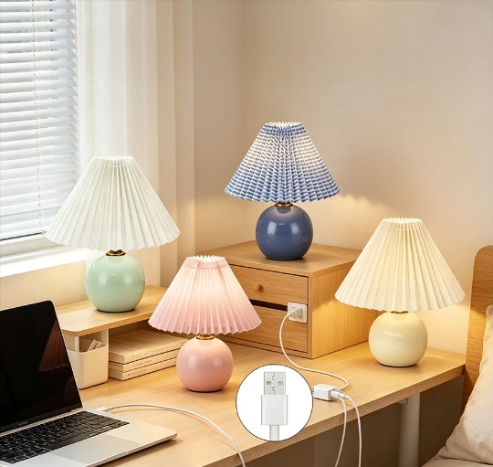 Lampe de chevet terre cuite