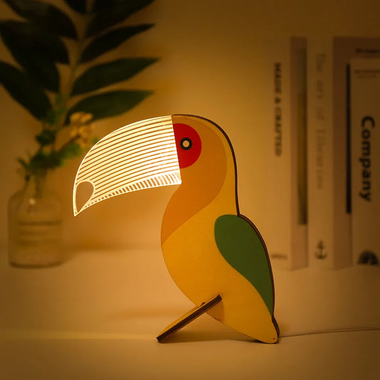 Lampe de chevet toucan