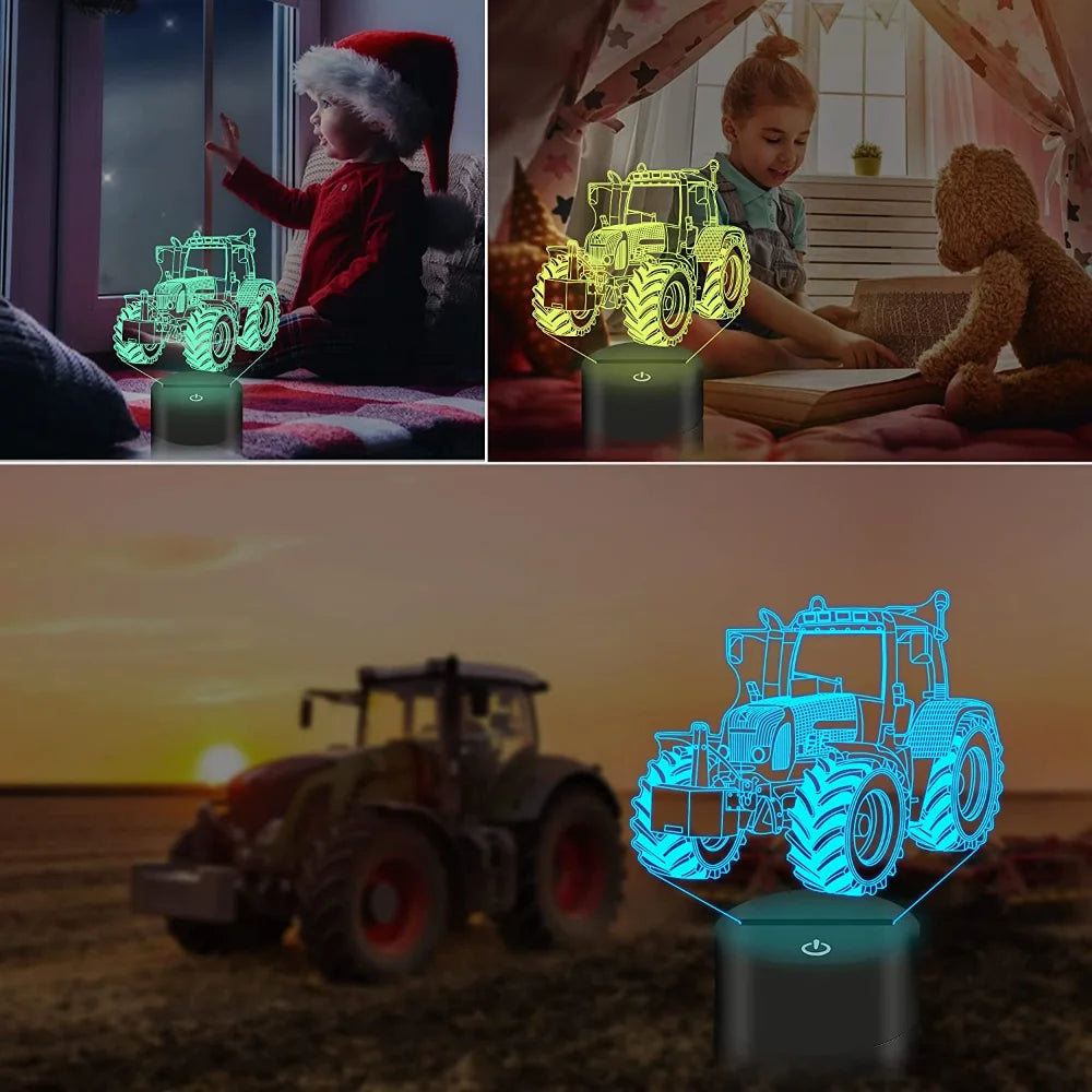Lampe de chevet tracteur