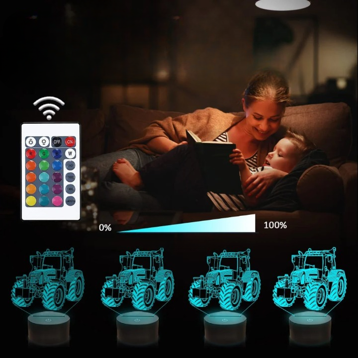 Lampe de chevet tracteur