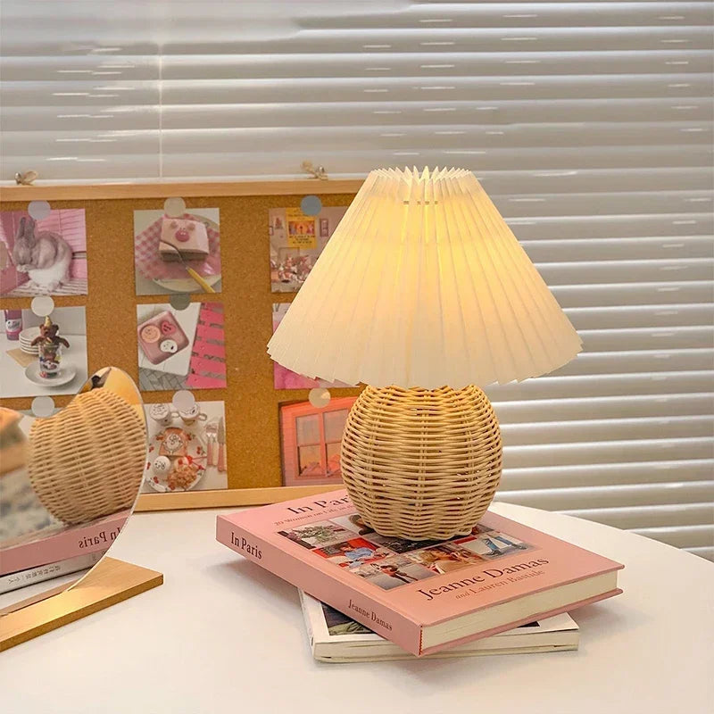 Lampes de chevet rotin