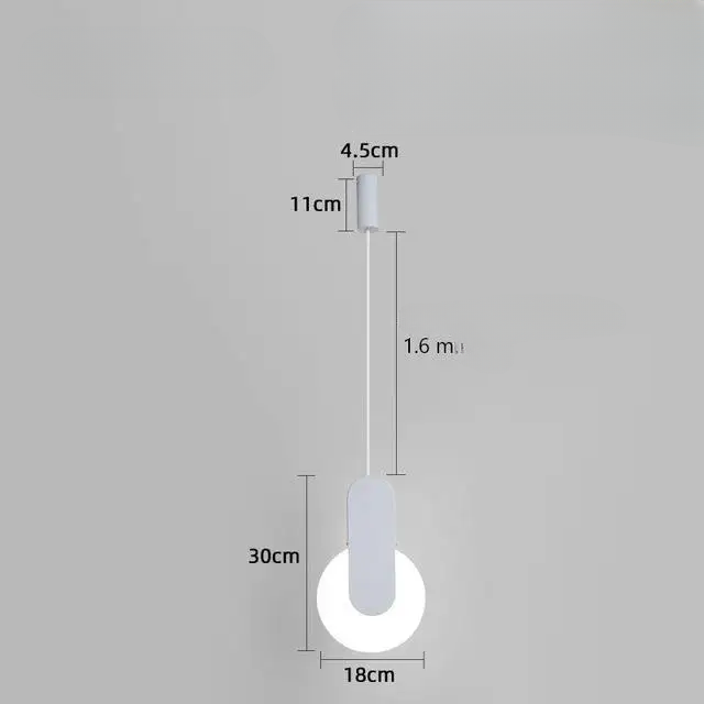 Lampes de chevet suspendues blanche 