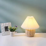 Petite lampe de chevet en rotin - Vignette | Aura Douce 