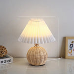 Petite lampe de chevet en rotin - Vignette | Aura Douce 