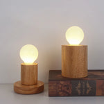 Pied de lampe de chevet en bois - Vignette | Aura Douce 