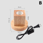 Pied de lampe de chevet en bois - Vignette | Aura Douce 