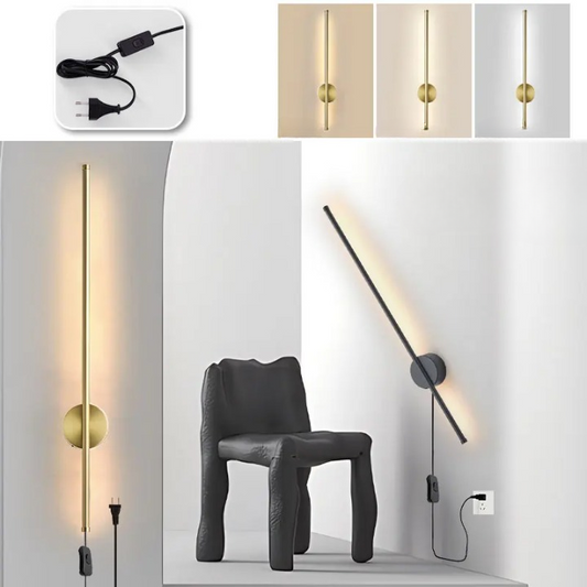 Lampe de chevet filaire noir