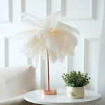 Lampe de chevet plume rose - Vignette | Aura Douce 