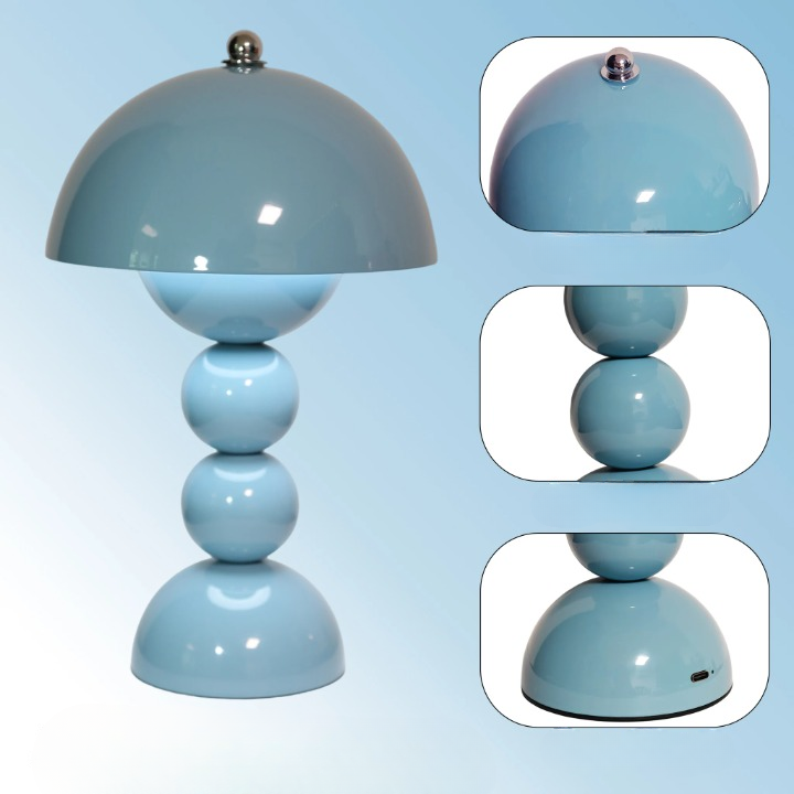 Lampe de chevet bleue
