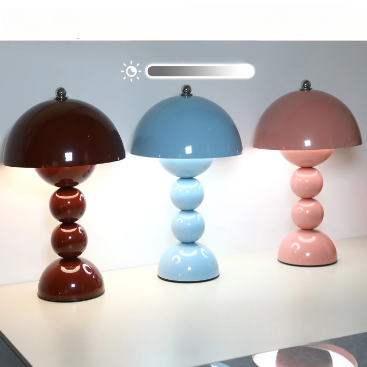 Lampe de chevet bleue