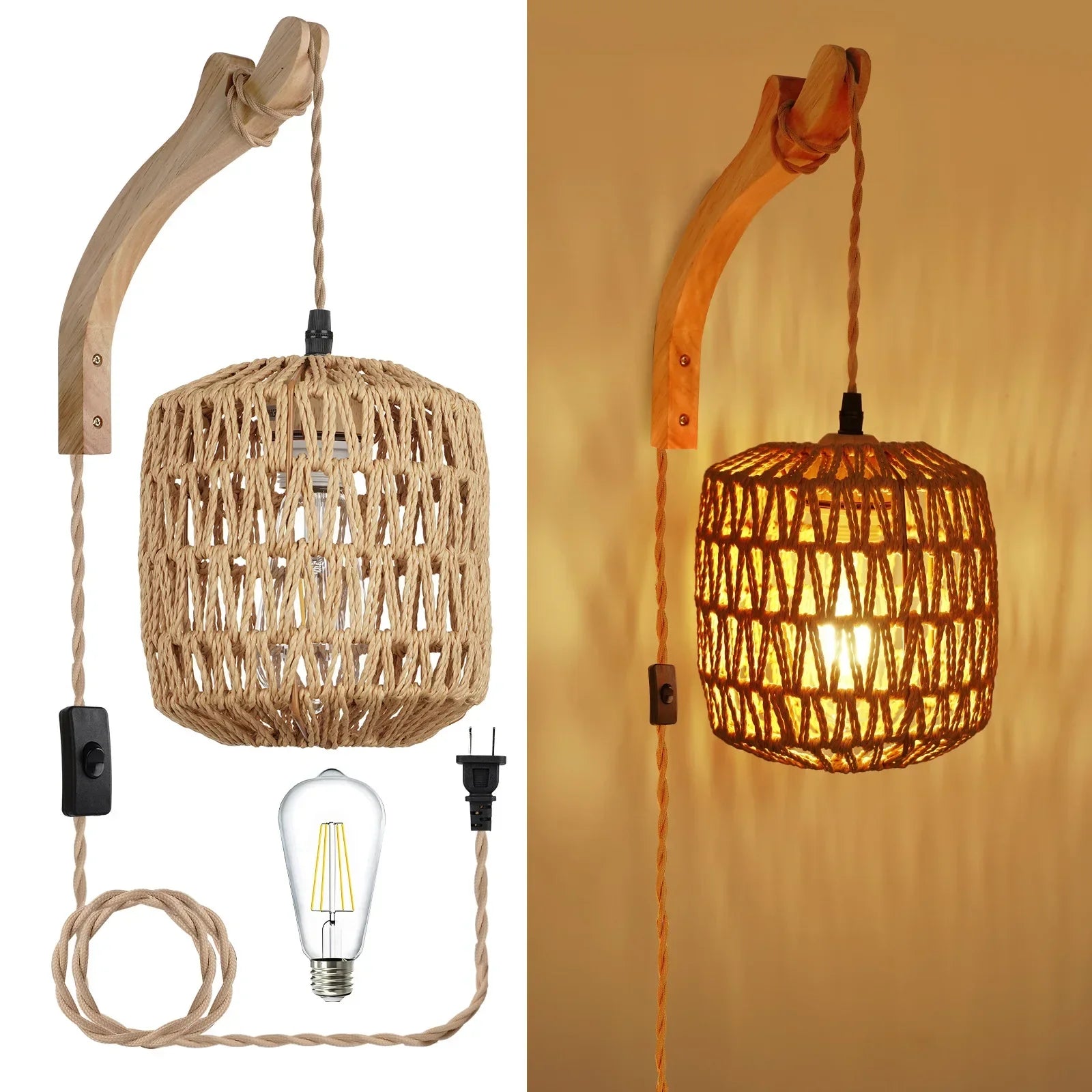 lampe de chevet originale bois